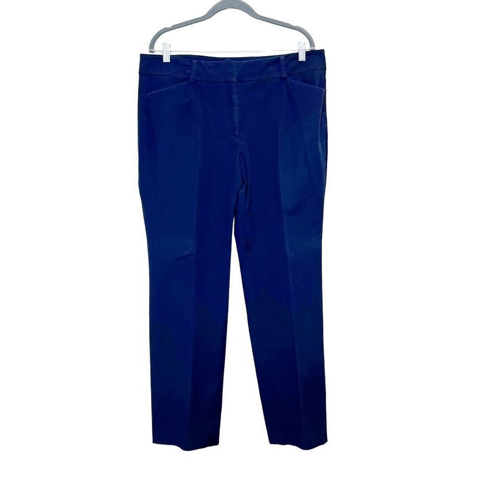 Ann Taylor Factory navy blue signature dress pants size 14